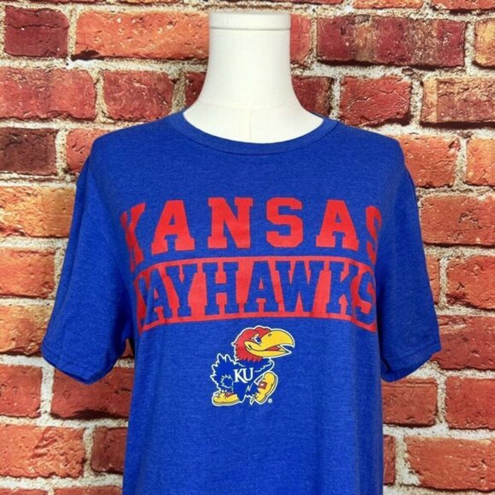Kansas Jayhawks KU Rivalry Threads 91  Tee Shirt‎ Women's Size Medium Crew Neck